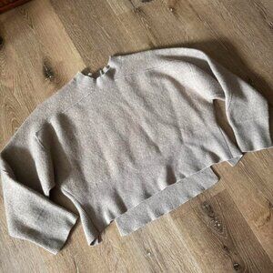 Rag & Bone Gray Wool Blend Cropped Sweater Size S